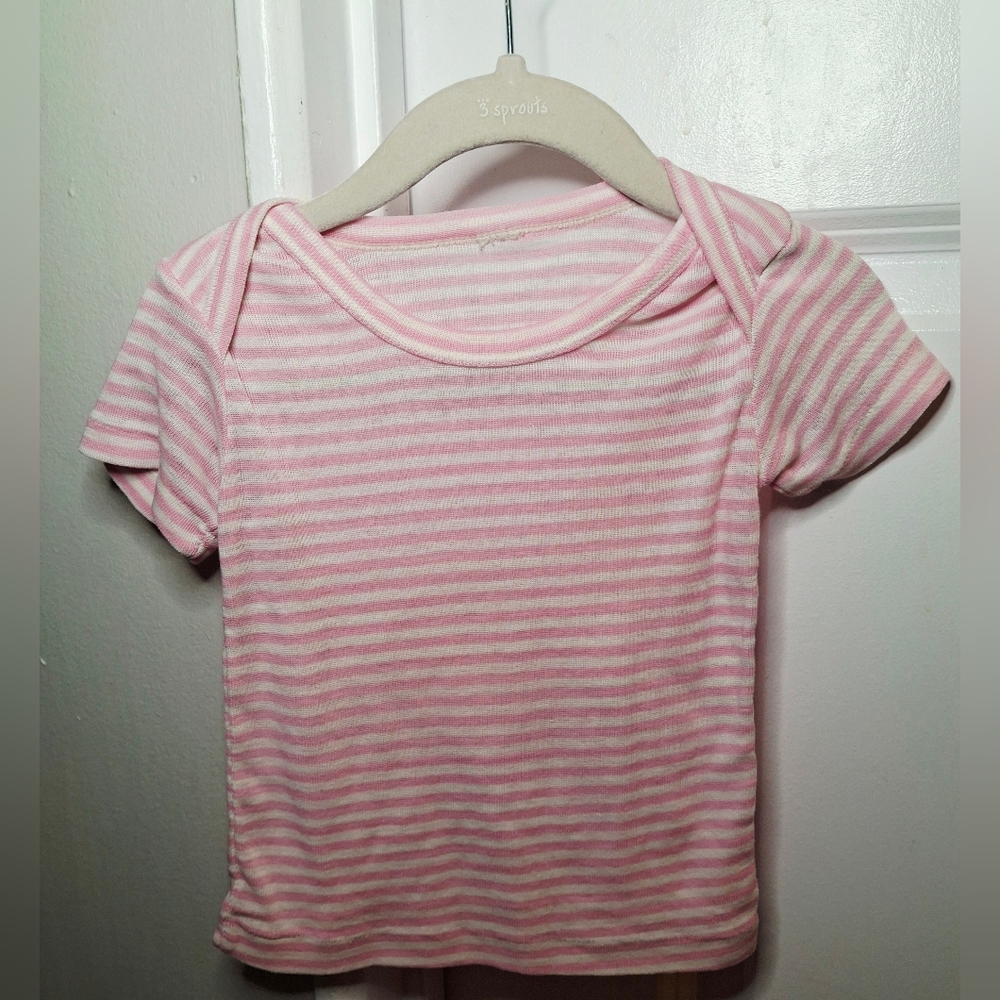 Vintage 80s Striped Baby Shirt (6-9 mo)